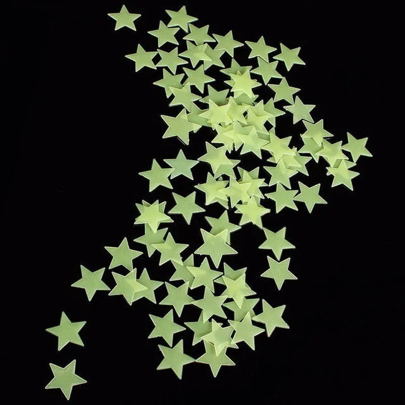 Estrelas adesivos fluorescente para quartos de crianças.