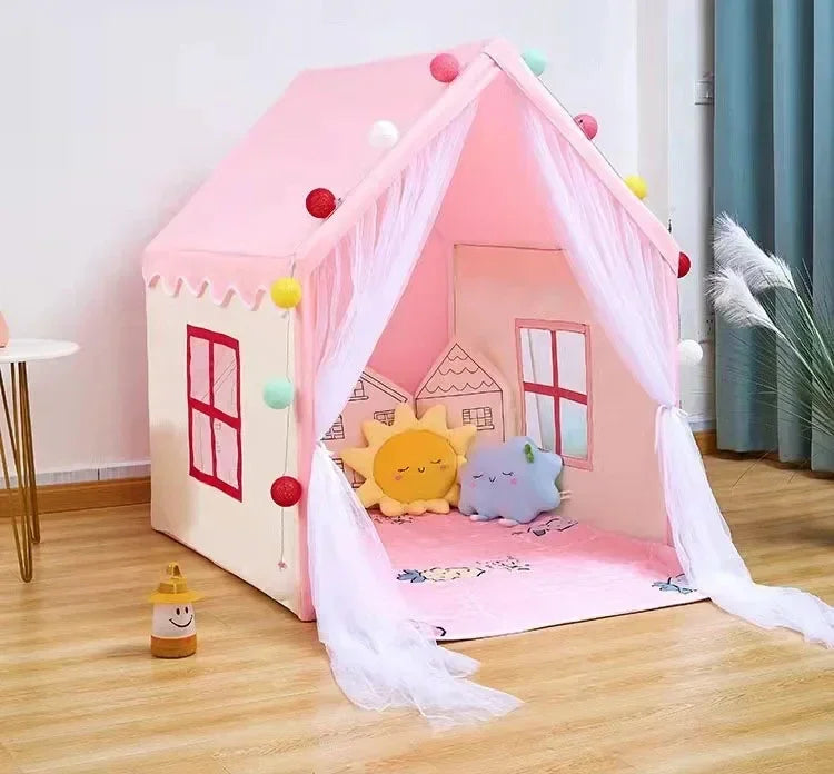 Tenda interna e externa para Crianças, Casinha de Princesa para Bebês