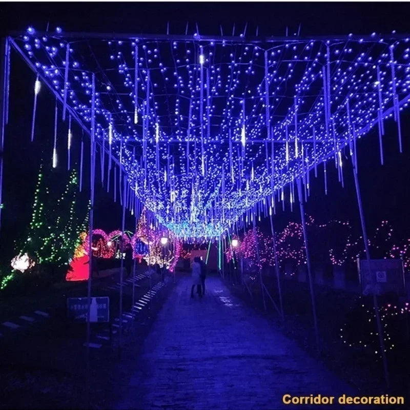 Luzes de led a prova d'agua, chuva de meteoros.
  30cm/50cm