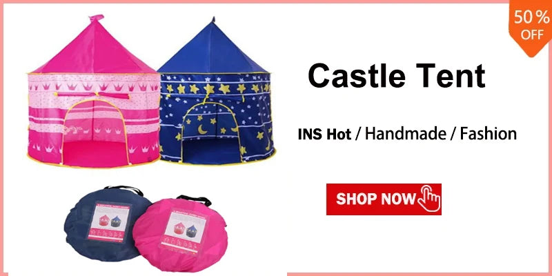 Tenda interna e externa para Crianças, Casinha de Princesa para Bebês